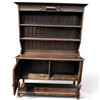 Image 4 : Wooden Court Cupboard W Shelves & Cabinet Doors 54x18.5x75"