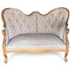 Image 1 : Victorian Style Loveseat w Tufted Upholstery 50.5x27x38"