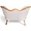 Image 4 : Victorian Style Loveseat w Tufted Upholstery 50.5x27x38"