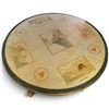 Image 2 : Round Wood Table w Painted Top & Lion Paw Feet * 52" Diameter x 30.5" Tall