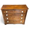 Image 2 : Wooden Dresser w White Round Handles 42x16x32.5"