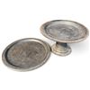 Image 1 : Wooden Pedestal & Flat Platter Set, Rustic Finish 18" Diameter