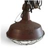 Image 1 : Industrial Pendant Light w Metal Cage 16" Diameter