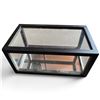 Image 4 : Glass & Metal Display Cases w Black Frames Rectangle 12x6x6" Square 10.5x10.5x7"