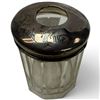 Image 1 : Antique Sterling Topped Hair Tidy - Birmingham England Hallmarks * 3" tall x 3" diameter with "Hair