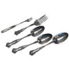 Image 1 : 5 Vintage Silverplated Serving Pieces - 3 Rogers Heavy Plate, 1 Appetizer Fork & 1 H. & T. Meat Fork