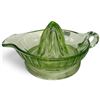 Image 3 : Vintage Large Uranium Glass Juicer * 6.5" diameter