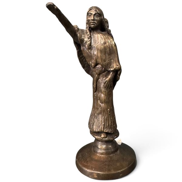Emil Huddy Bronze Sacajawea Mini Figurine * 4.75" tall