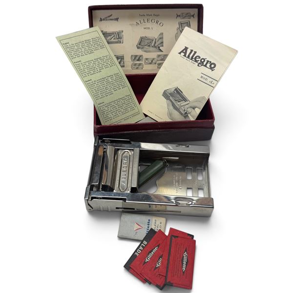 Vintage Swiss Allegro Blade and Razor Strop Machine