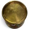 Image 3 : Vintage Red & Blue Cloisonne Ginger Jar & Bowl - Vase is 7" tall and bowl is 9" diameter