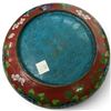 Image 4 : Vintage Red & Blue Cloisonne Ginger Jar & Bowl - Vase is 7" tall and bowl is 9" diameter