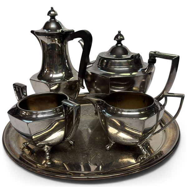 Vintage Silverplated Tea & Coffee Service by Meriden, Hamilton, Canada