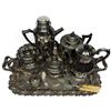 Image 2 : Group of Vintage Silverplated Tea & Coffee Pots on Tray