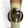 Image 2 : 2 Glazed Porcelain Vases & 1 Bowl - Largest Vase is 10" tall x 5" diameter