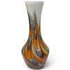 Image 2 : 1970s Italian Opaline Glass Vase (8"), Green Glass Floor Vase & Cut Crystal Vase (Small chip on rim)