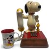 Image 1 : Snoopy & Woodstock Push-Button Telephone w Mickey Mouse Ceramic Mug