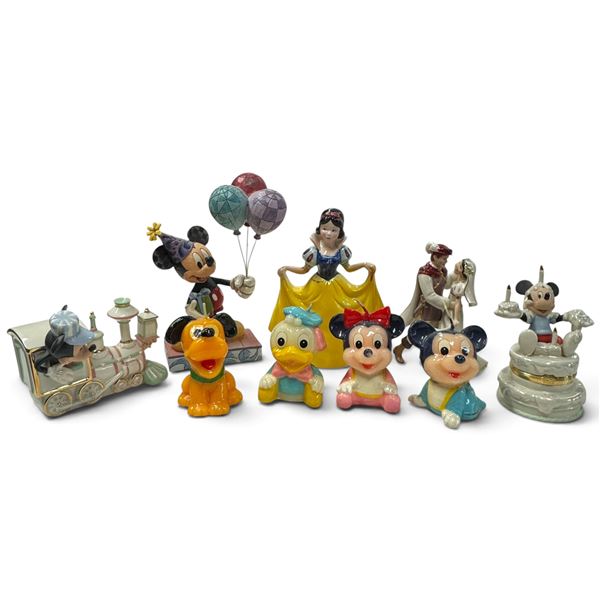 Disney Showcase Figurines/Candles by Lenox & Enesco, Including Snow White & Mickey Mouse