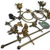 Image 2 : Bathroom Set with Brass Cherub Towel Bar, Rings & Decorative Hardware
