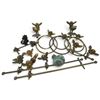 Image 3 : Bathroom Set with Brass Cherub Towel Bar, Rings & Decorative Hardware