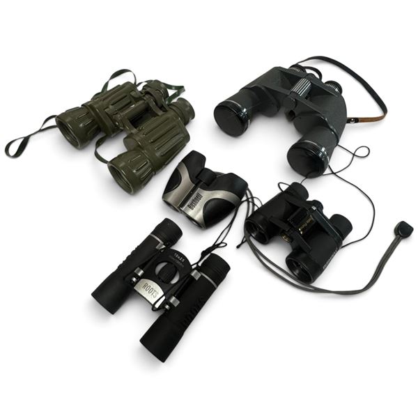 Binocular Collection by Roots, Bushnell, Revue & London