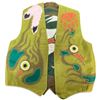 Image 1 : Original Paul Johnny Wearable Art Vest Hand Stitched Flannel Medicine Wheel COA First Nations Design