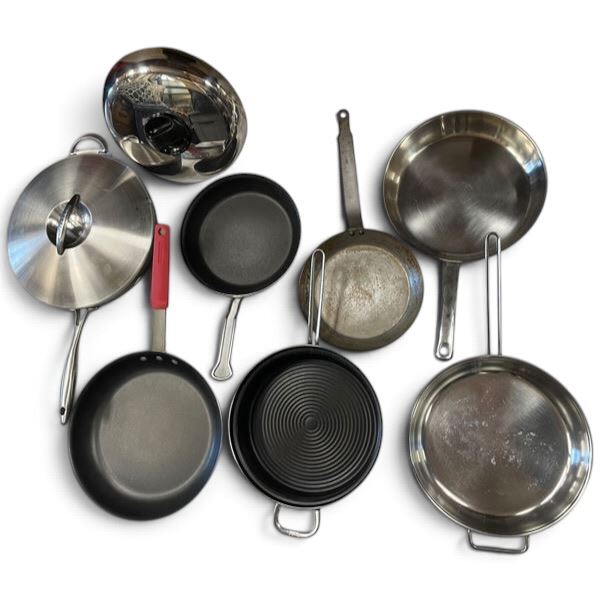 Assorted Silit, Scanpan, Chantal & French Frying Pans w Lids