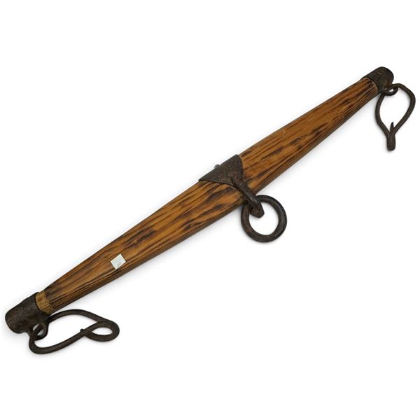 Antique Wooden Yoke w Iron Hardware