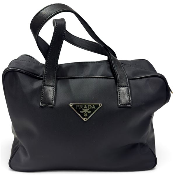 Prada Black Nylon Shoulder Bag -3.5" x 10" x 8" tall