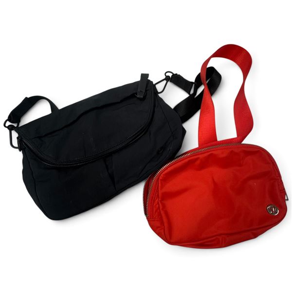 Lululemon Red & Black Bags Set