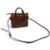 Image 1 : Coach New York Brown Leather Handbag w Red Strap