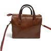 Image 2 : Coach New York Brown Leather Handbag w Red Strap