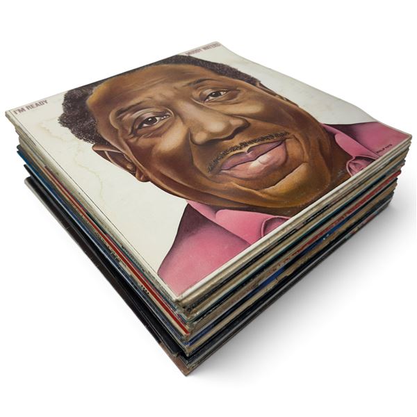 Stack of Vinyl Records from Various Artists & Labels