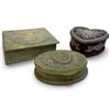 Image 2 : Incolay Stone Trinket Boxes w Relief Designs