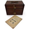 Image 2 : Antique Mah Jong Set w Wooden Box & Rule Book
