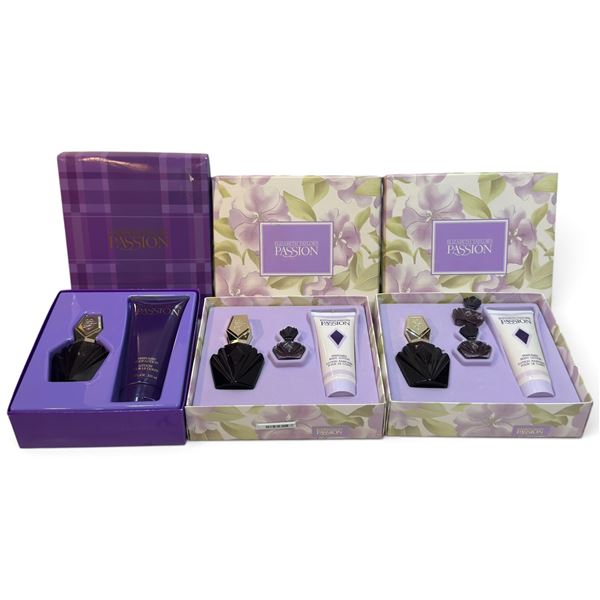 3 Elizabeth Taylor's Passion Fragrance & Lotion Gift Sets