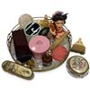 Image 1 : Assorted Vanity Items & Vanity Tray w Head Vase