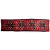 Image 2 : Persian Azarbaijan Wool Rug w Geometric Patterns Hand Knotted Made in Iran 12'x3'2"