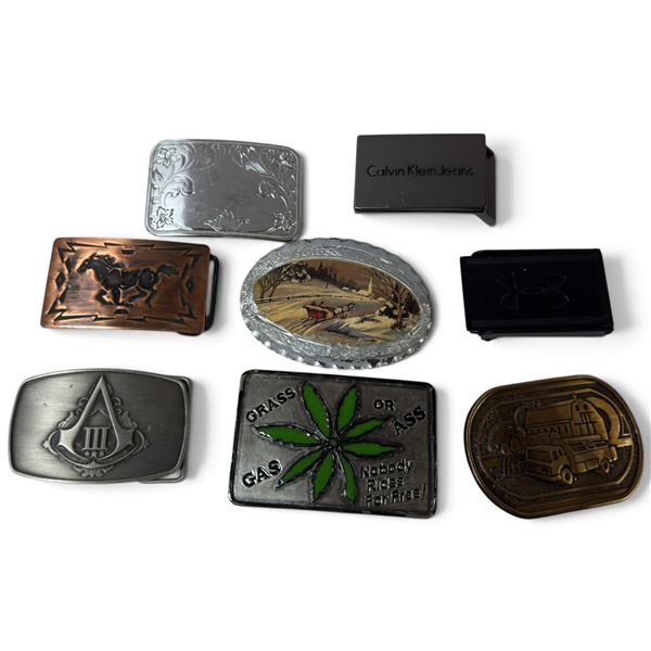 Collection of Mixed Belt Buckles