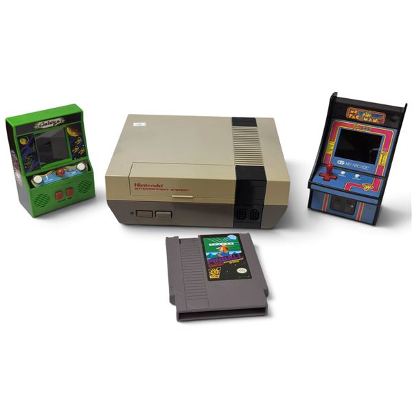 Nintendo Console and Mini Ms. Pac Man and Galga (No cords, cables or adaptors)