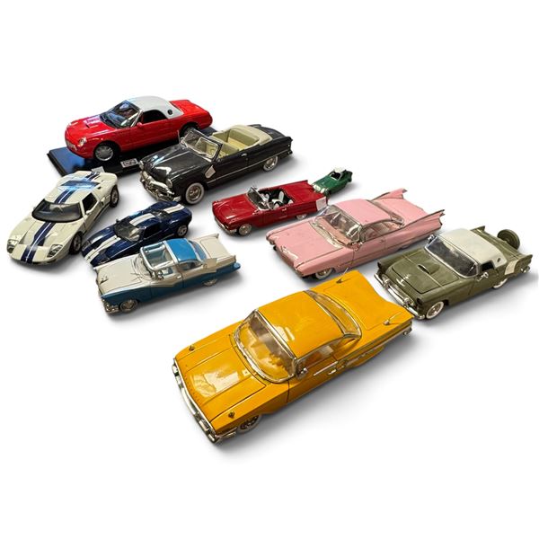Die-Cast Model Car Collection Featuring Ford Thunderbird