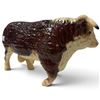 Image 2 : Large Hereford Bull Plastic Figure - 3" x 6" x 4.5" tall