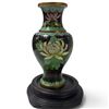 Image 2 : Cloisonné Vase, Faux Ivory Zen Child & Green Glazed Porcelain Incense Burner