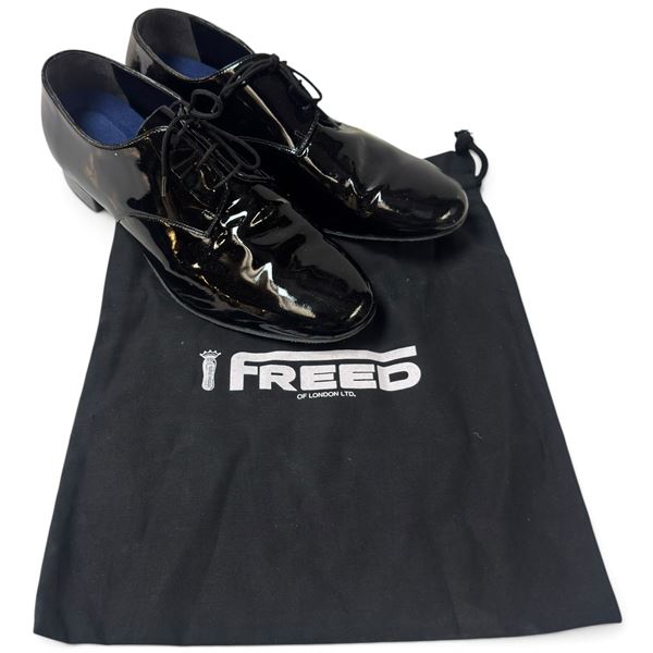 Freed of London Supadance Black Patent Leather Dance Shoes 11 1/2