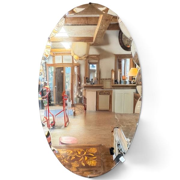 Large Oval Wall Mirror