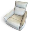 Image 2 : Grey Contemporary Leather Look Power Recliner with Power Adaptor