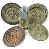 Image 3 : Kundo Brass Anniversary Clock & Group of Brass & Copper Display Plates