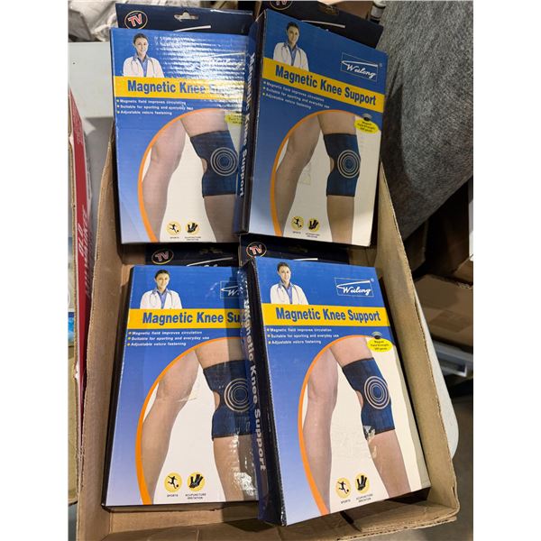 Magnetic knee supports