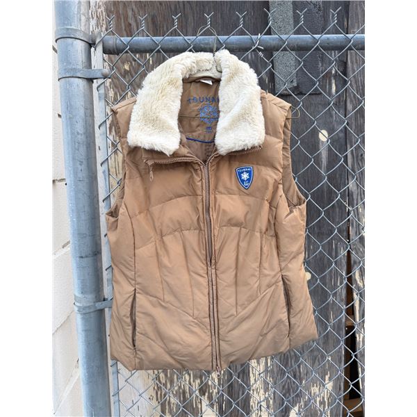 Tsunami, winter vest, ladies, medium gold color
