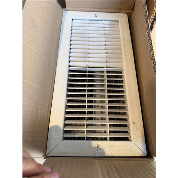 Fan forced floor heater