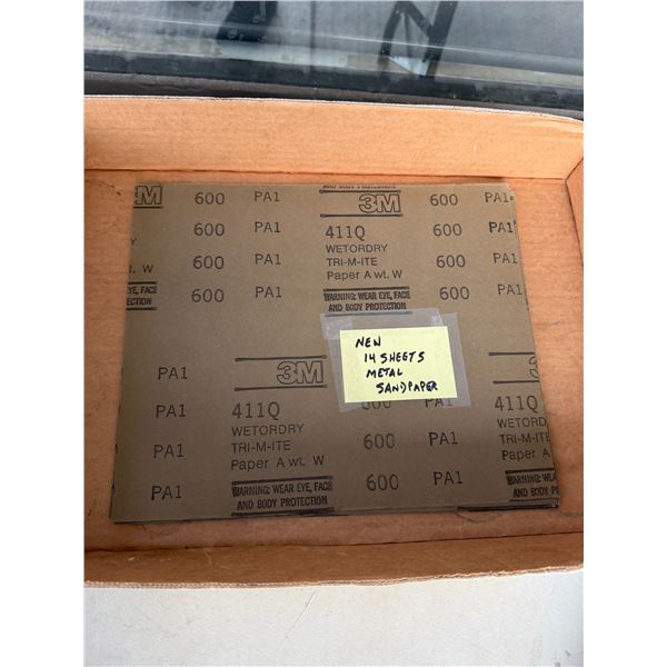 14 sheets new metal sandpaper